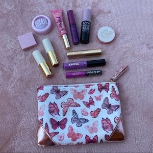 Pink and purple make up bundle set